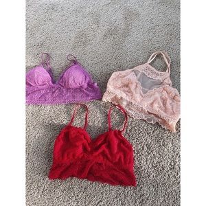 Lace bralette set